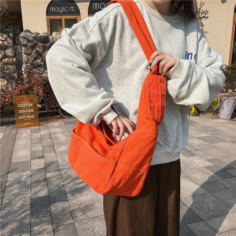 2022 New Denim Shoulder Bags For Women Casual Female Handbags Jeans Shoppers Eco Bag Large Capacity Travel Canvas Crossbody Bags