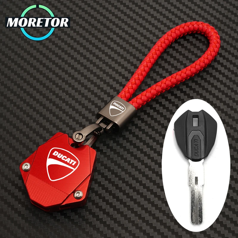 

For DUCATI MONSTER 696 796 M1100S M1200S 821 848 1199 1299 659 656 Motorcycle Accessories Keychain Key Case Shell Cover Key Ring