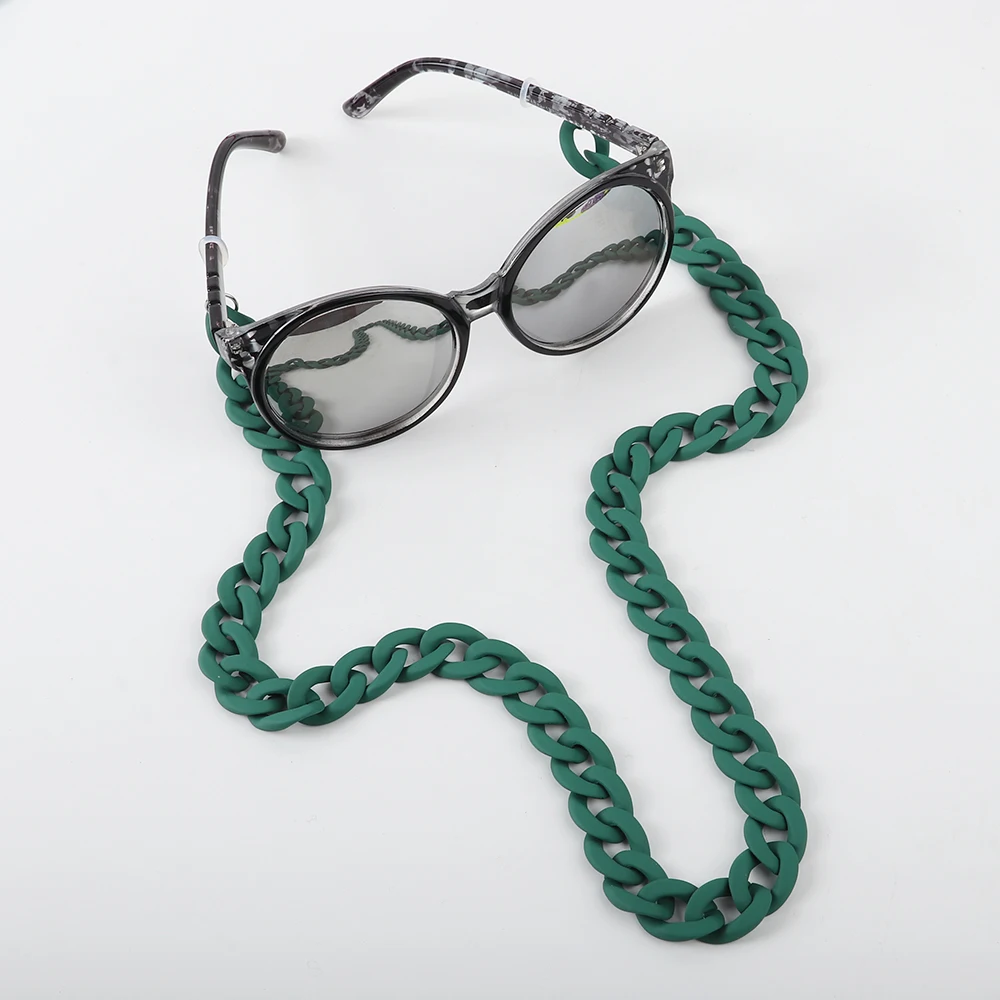 Catena per occhiali da sole con perline blu, collana per