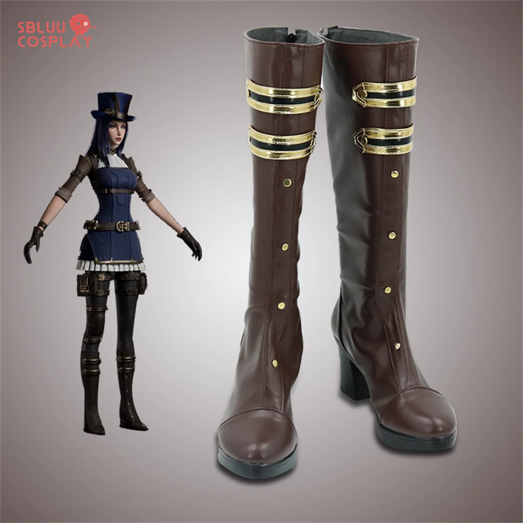 Arcane Silco Lol Game Anime Role Play Shoes Anime LOL Arcane Cosplay Shoes - Silco Boots For Women & Men Halloween Costume Role Play Cosplay Boots
