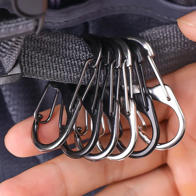 5pcs Tactical S Carabiner 5