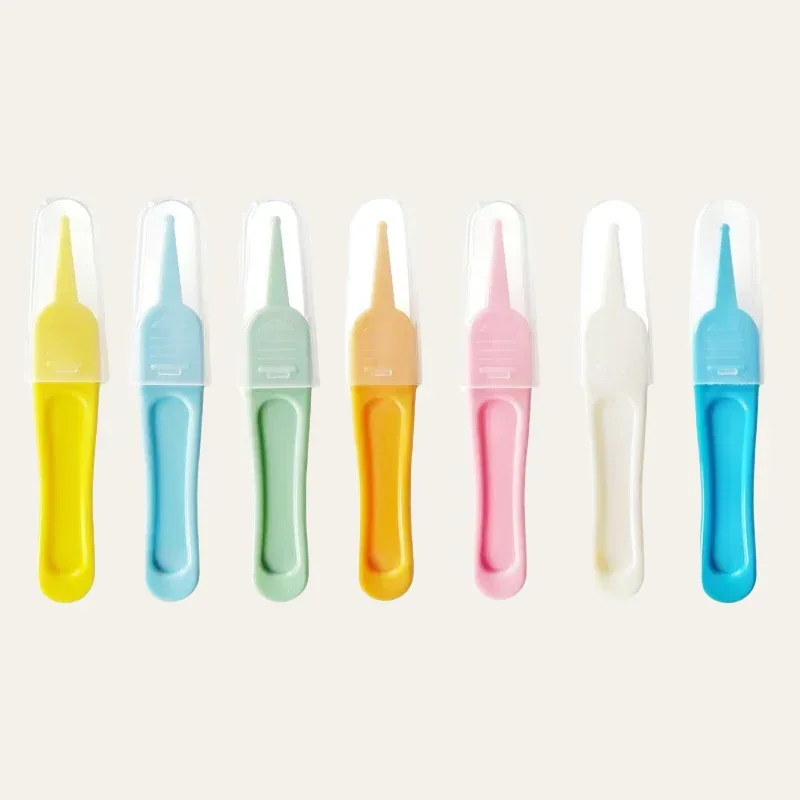Baby Nasal Tweezer Baby Nose Cleaning Tweezer Round Head Nose Booger Picker Ear Cleaner Clip Tool Ear Wax Remover nose cleaning tweezers nasal tweezer cleaning tweezers