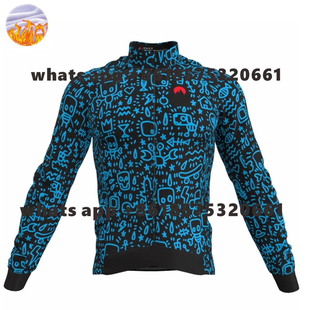 thumbnail image 1 of Ropa de ciclismo térmica de invierno Slopline para hombre, jersey de manga larga para exteriores, ropa para andar en bicicleta de montaña, polar cálido de alta calidad, 1 of 5