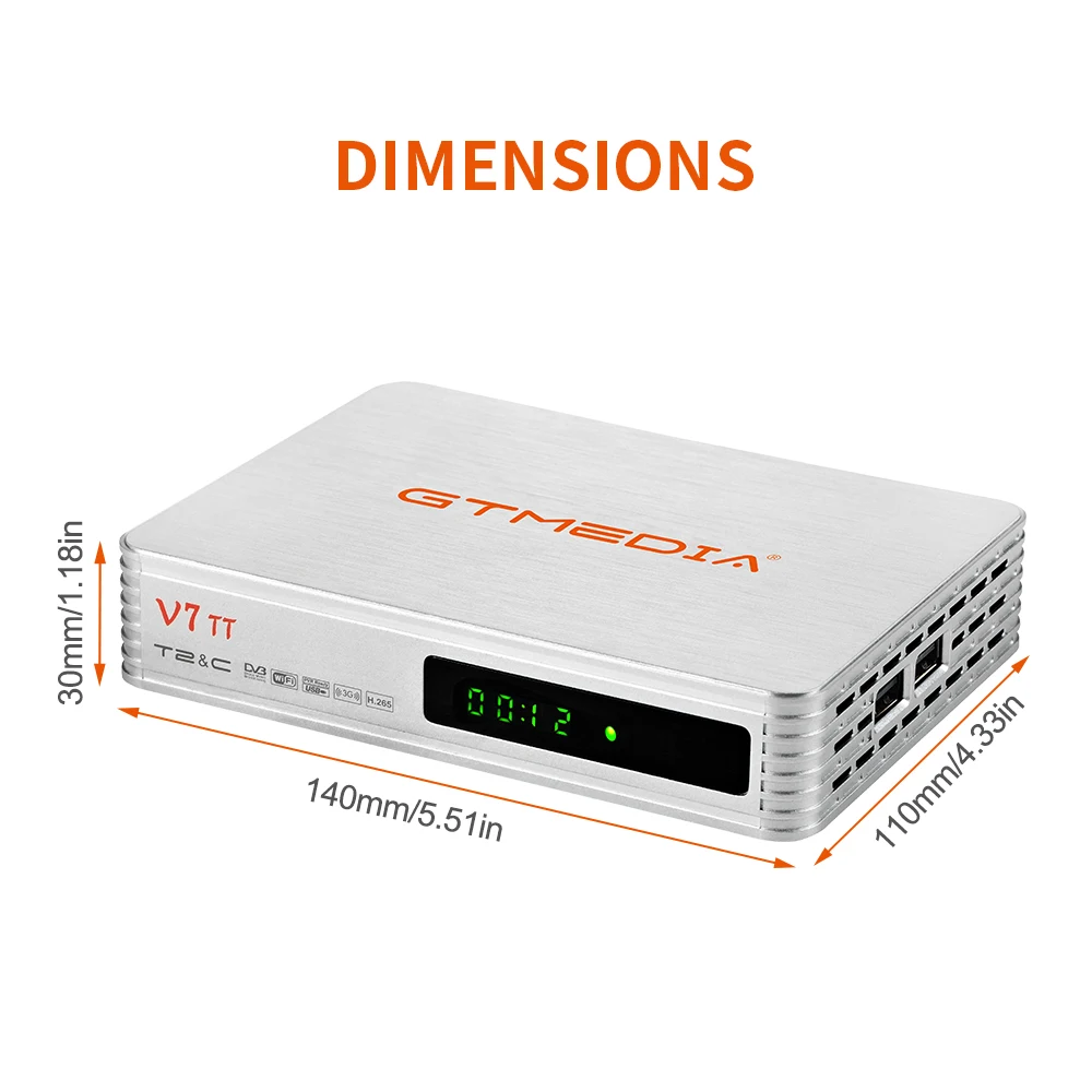 SRT8213 Décodeur TNT Full HD -DVB-T2 - Récepteur-Tuner TV avec Fonction