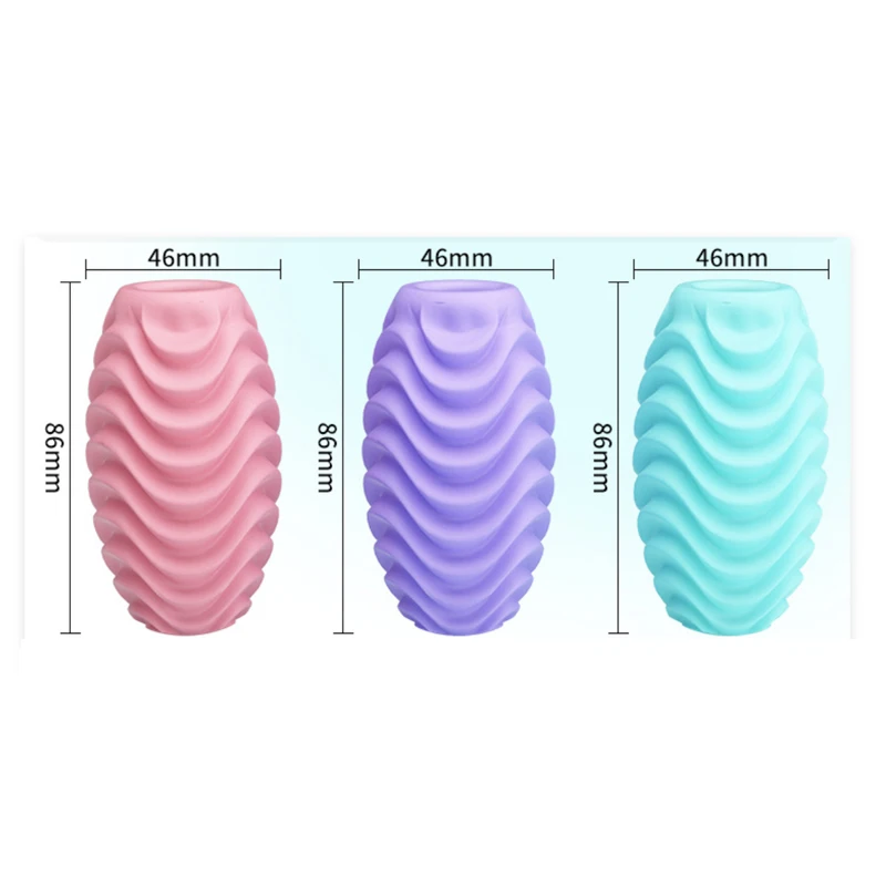 Male Masturbator Egg Silicone Penis Stroker Cup Sex Shop Goods Adult Erotic Toy Portable Oral Sex Toy Masturbation Cup