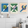 Funny Sports Balls Summer Games Posters Rugby Basketball Prints Sports Nursery Canvas Painting Wall Pictures Boys Bedroom Decor 3