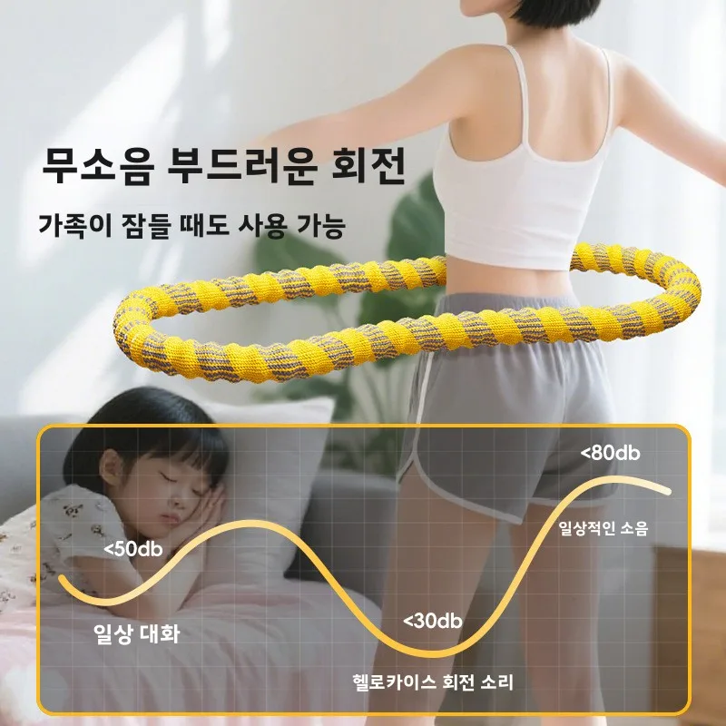 봄 훌라후프 여성용 복부 슬리밍 체중 감량 지방 연소 특수 소프트 바디 피트니스 슬리밍 도구 운동 장비