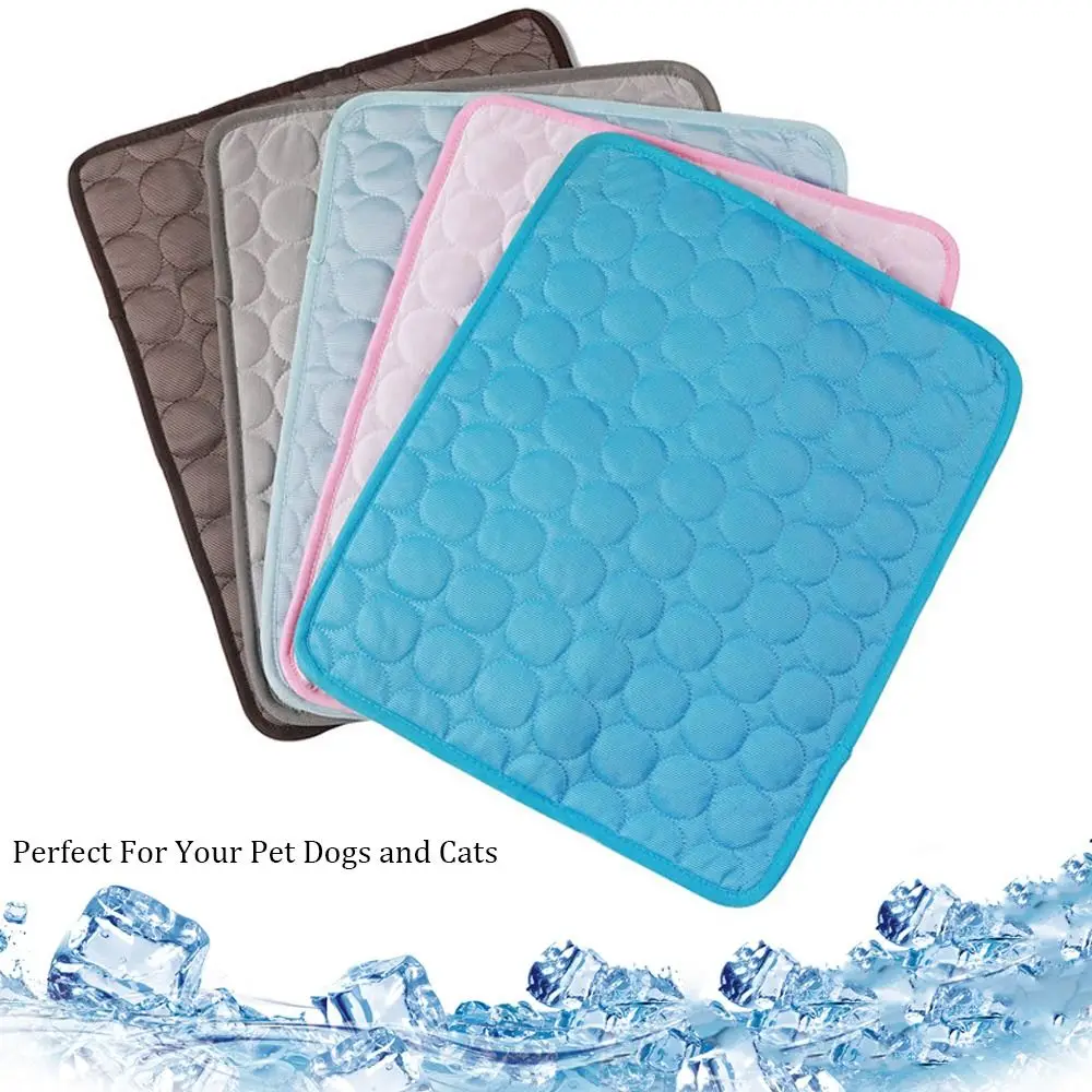 Pet cooling mat dog cat sleeping pad cool ice silk moisture-proof mattress cushion summer small animal cold bed 5 sizes-pet cooling mat,dog bed,pet bed,pet cushion,pet bed mat