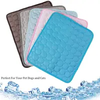 Pet Cooling Mat Dog Cat Sleeping Pad Cool Ice Silk Moisture-proof Mattress Cushion Summer Small Animal Cold Bed 5 sizes 1