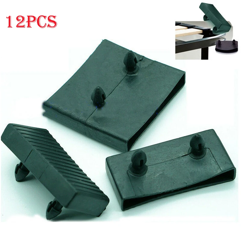 24 Pcs Plastic Replacement Bed Slat Centre End Caps Holders Square Covers 53mm-62mm