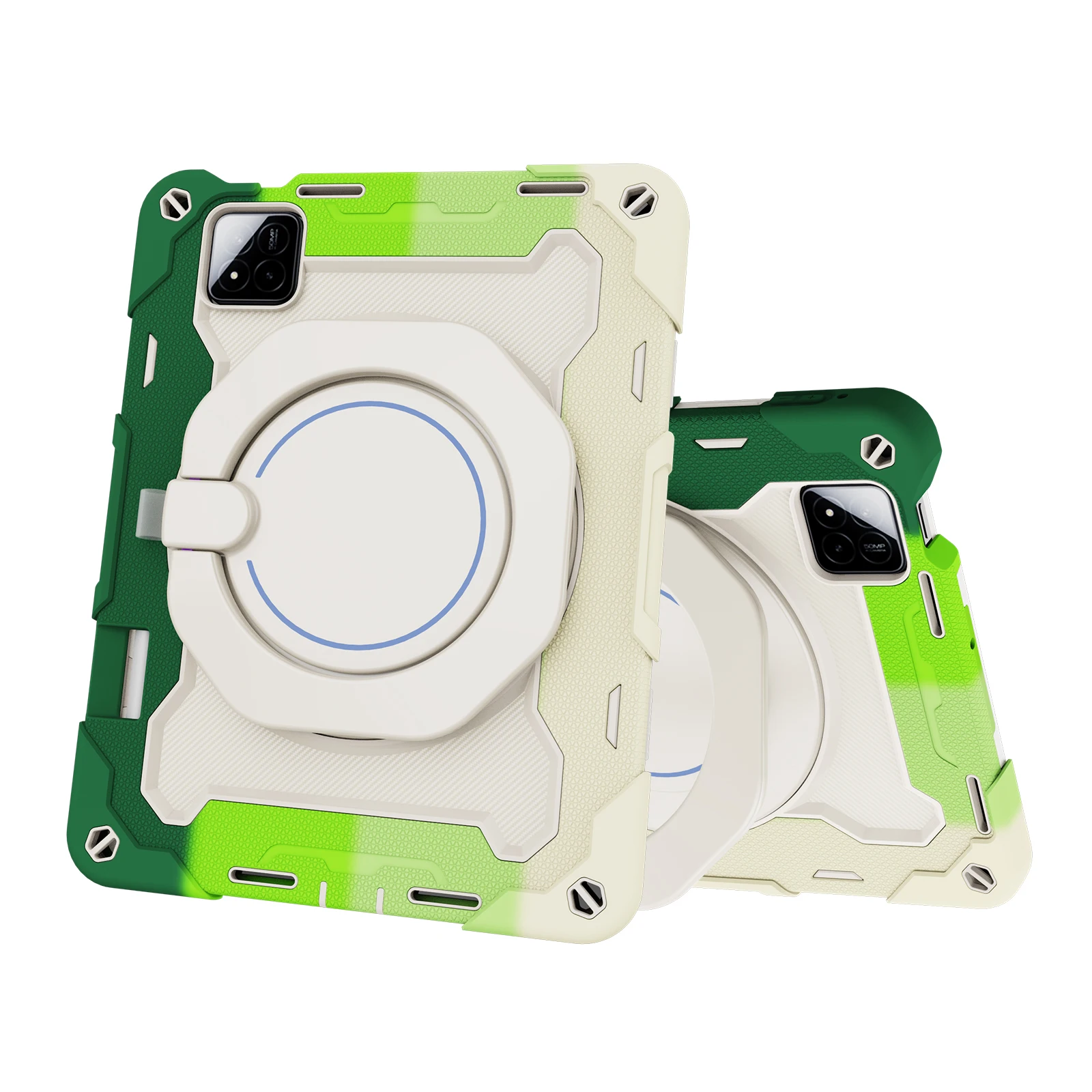 Universal 11.2-Inch Rotatable Stand Case - Heavy Duty Armor Shockproof Cover with Handle Strap