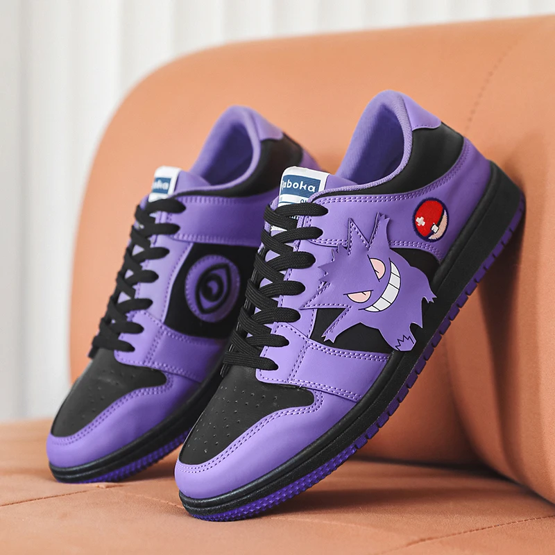 Sapato de basquete Pokémon Gengar para homens e mulheres, tênis