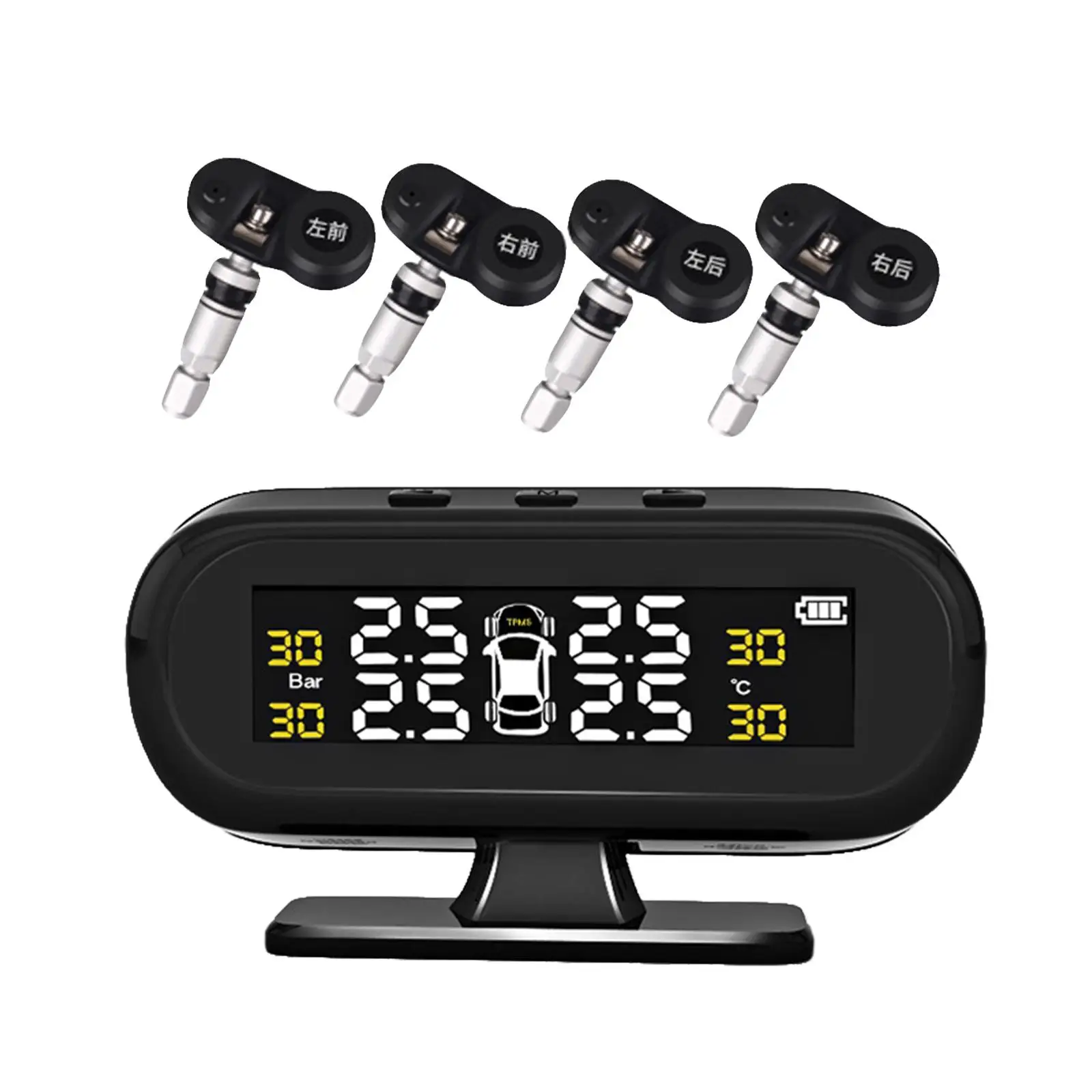 

Система контроля давления в шинах TPMS на солнечных батареях с 4 внутренними датчиками в режиме реального времени
