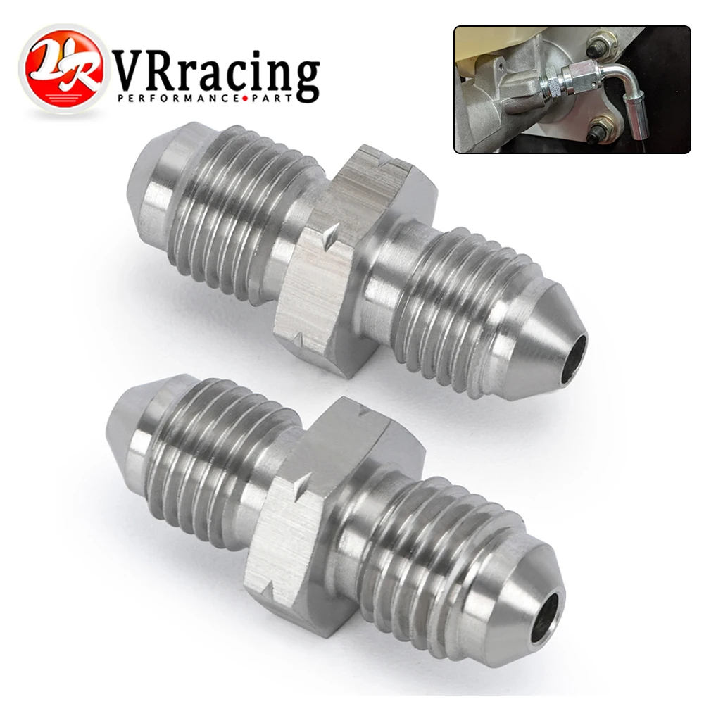 Dsnaduo 3AN Male Flare To M12x1.25 Pipe Male Adapter – Stainless Steel Brake Hose Fitting For Clutch, Fuel & Oil Lines