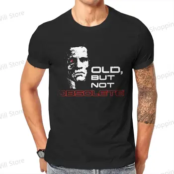 Top 100% cotone Tempo libero Sport Vecchio ma non obsoleto Terminator T-800 Citazione del film T-shirt da uomo e da donna a maniche corte