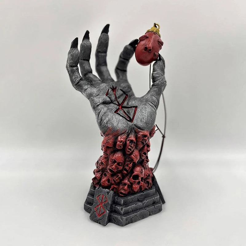 Teufelsrechte Hand Rampage Skull Rune Crazy God Tod Harz Handwerk Statue Heimdekoration Zubehör 1 Stk – Detail 2