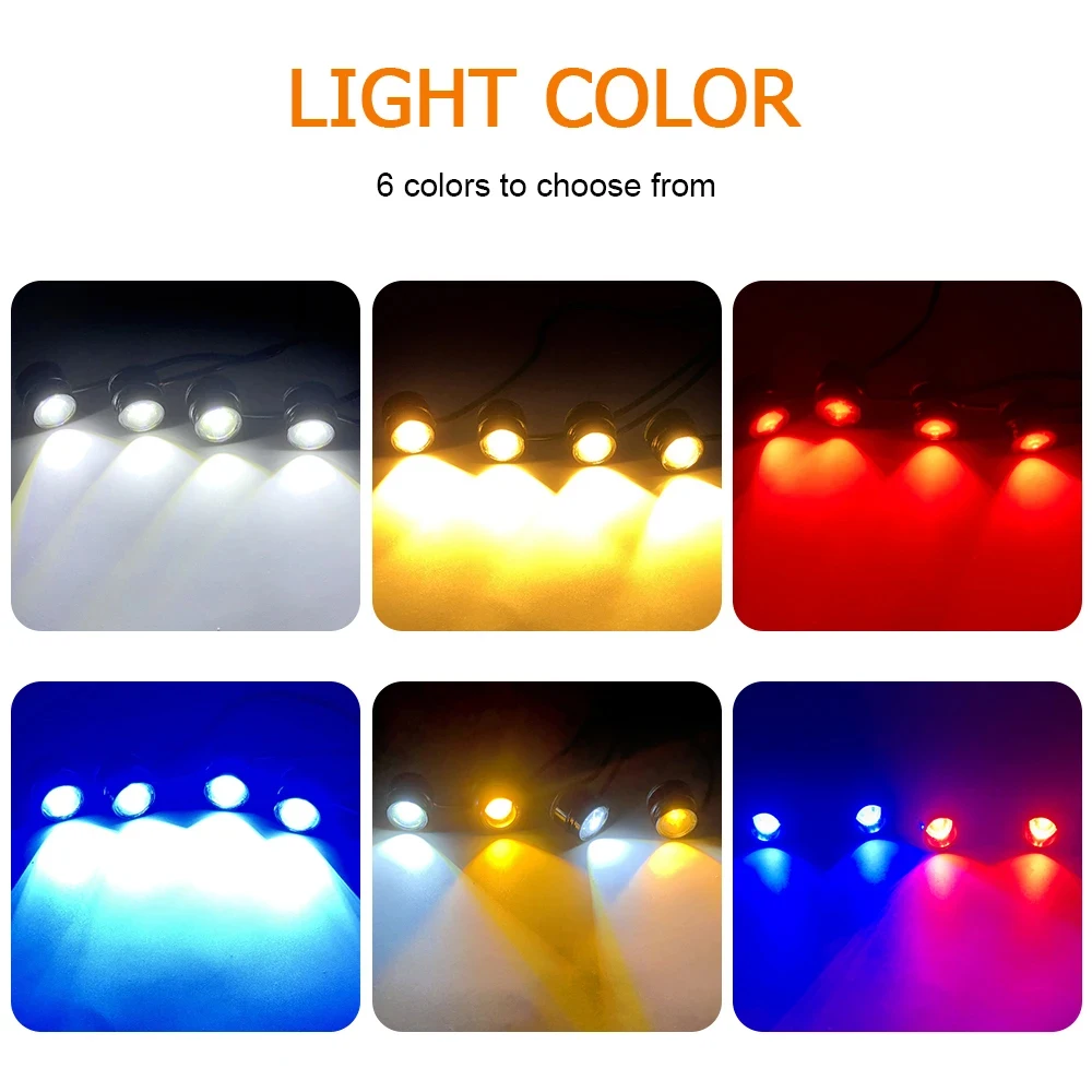 LED �÷��� ����Ʈ ��� ��� ��Ʈ�κ� �ڵ��� ������ ���� ����Ʈ, ���� ���� ���� �ְ� �����, 4 in 1, 12V