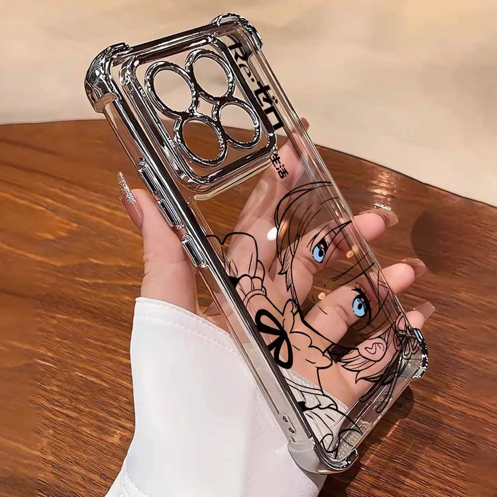 Anime Cute Rem Emilia Soft Phone Case