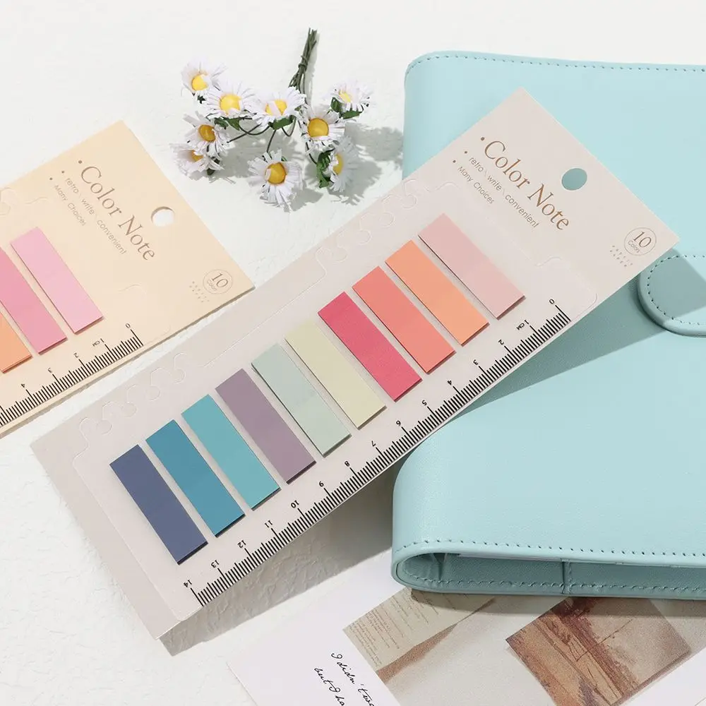60/120/200pcs Novelty DIY Tab Strip Label Index Flags Office Supplies Sticky Notes Memo Pad Loose-leaf Paster Sticker