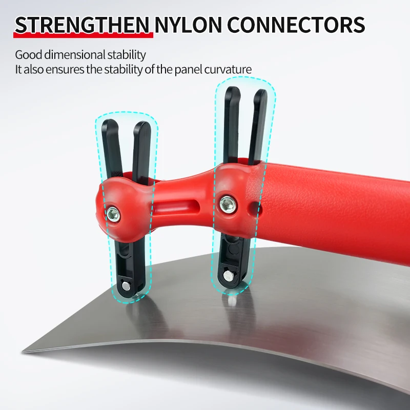 1Pc Adjustable High-Carbon Steel Curved Trowel for Drywall Skimming, Wall Smoothing, and Putty & Mortar Applications 4