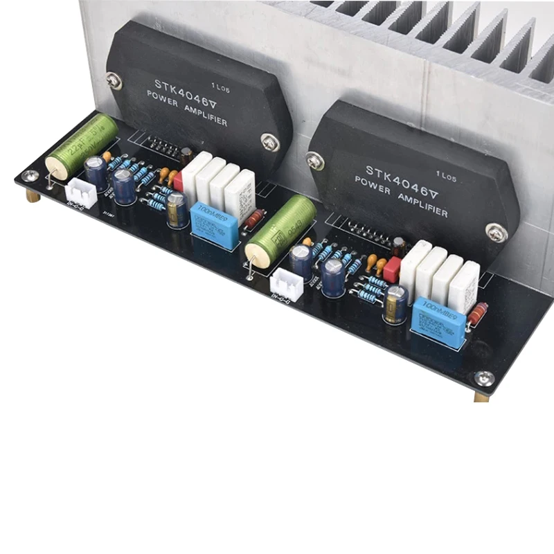 Placa de Amplificador de Potência de Áudio de Alta Fidelidade com Radiador Brzhifi Faça Você Mesmo * 2 @ 8o Nova Stk4046v Audiophile Filme Grosso Terminado 120w - Image 4