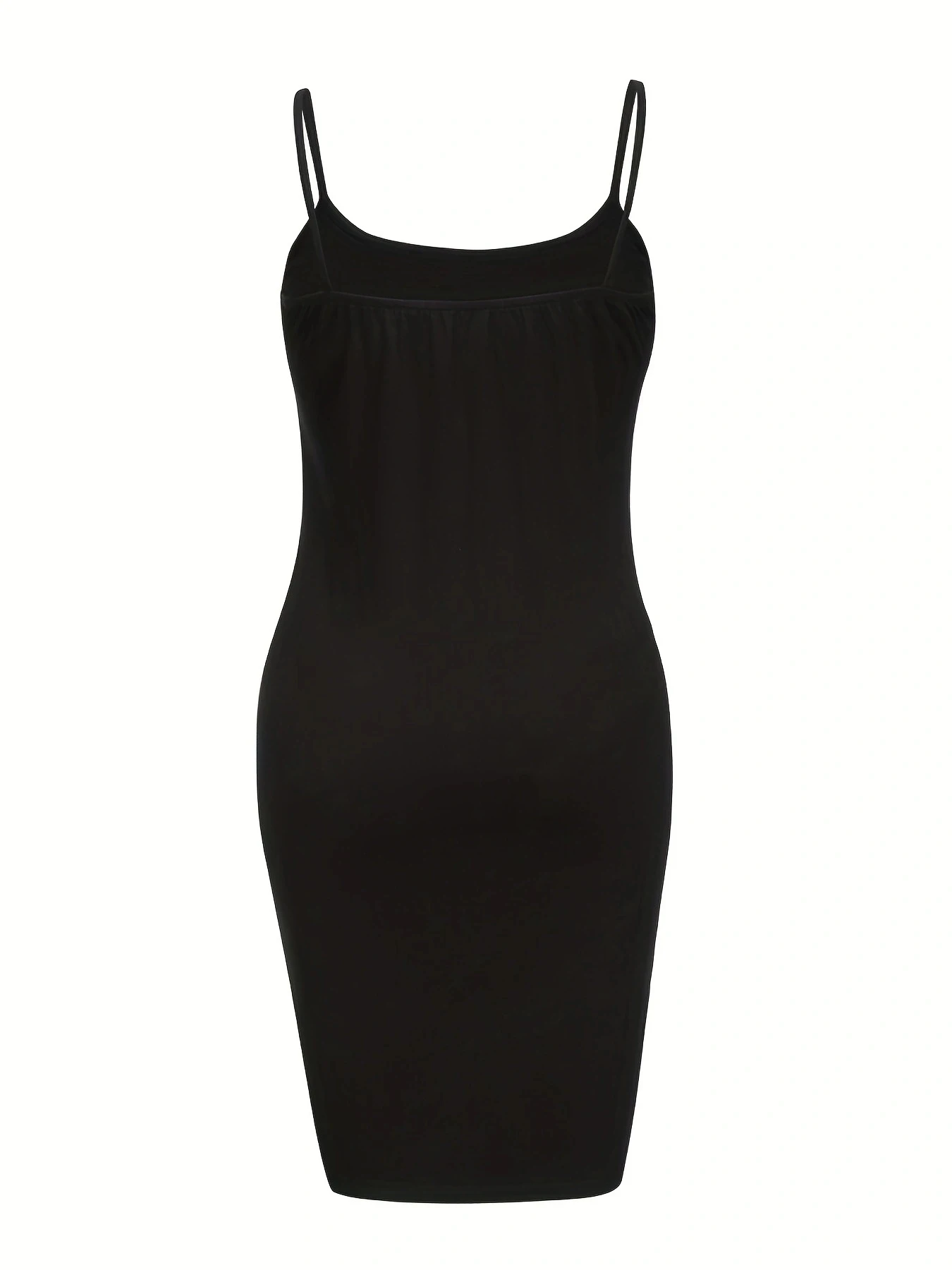 Pregnant women's mid length suspender solid color dress