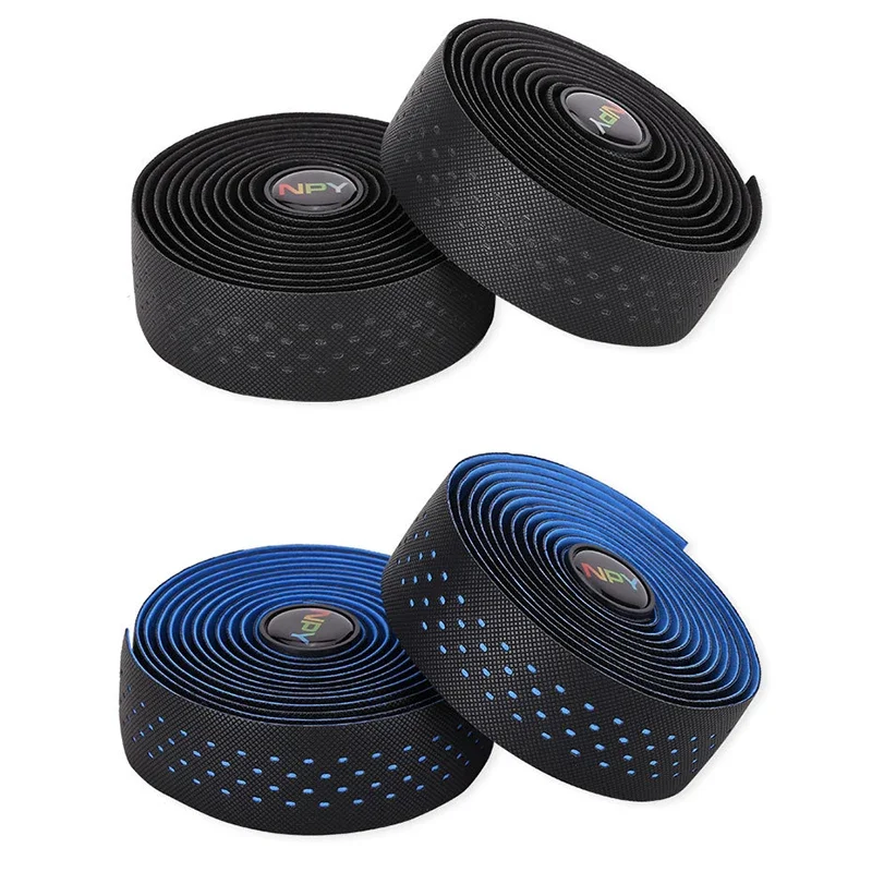 Breathable PU+EVA Gravel Handlebar Tape Shock Absorbing Bicycle Racing Shock Str