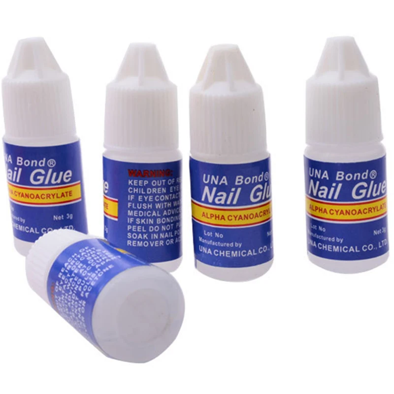 5Pcs Fast Drying Nail Art Glue Tips Glitter UV Acrylic Rhinestones Nail Art Decorations Nail Glue False Tip Nail Manicure Tools* 3