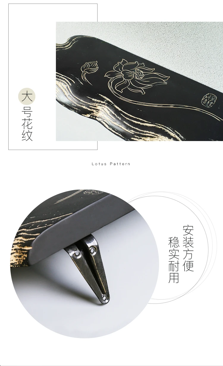 Description Picture 6 of itemShower Room Tray Partition Shelf Living Room Bedroom Bathroom Vanity Wall Shelf Decoration