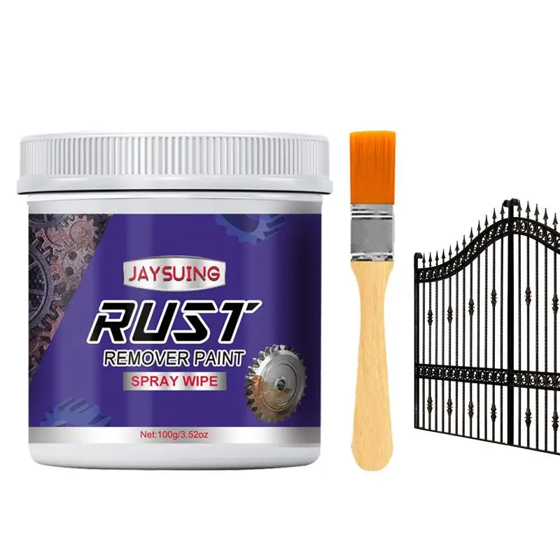 

Rust Removal Converter Car Rust Free Primer With Brush Rust Cleaning Tool With Brush For Railings Car Chains And Garbage Bins