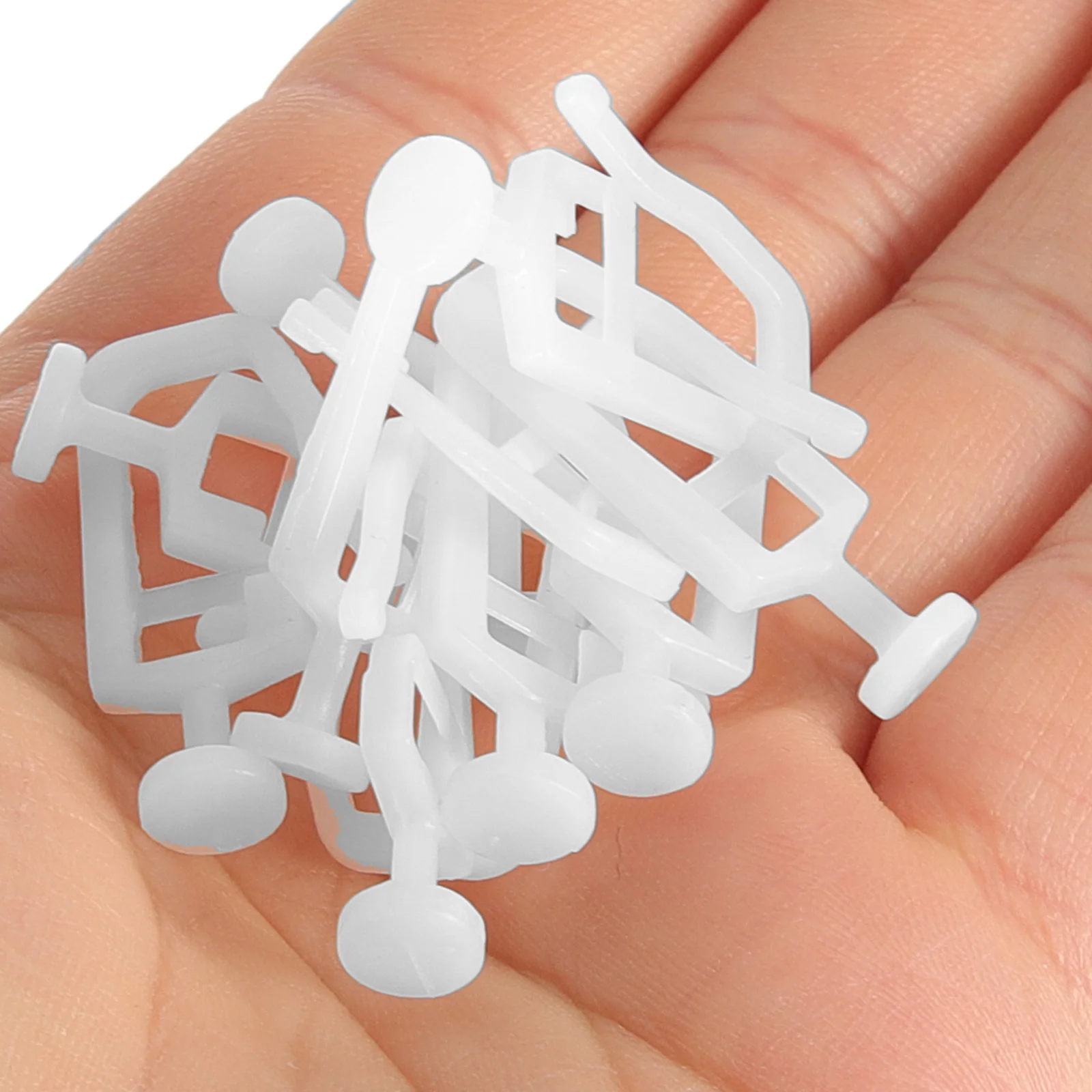 50 Pcs Curtain Track Pulley Plastic Wheel Smooth Sliding Home Accessory Rollerball Parts Hardware Window Dressing Curtain