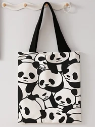 Panda Pattern Canvas Multifunctional Fashion Bag (Panda)
