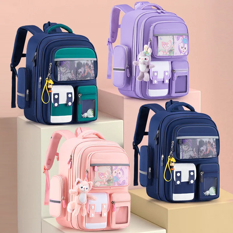 

Schoolbag for Elementary School Students Boys and Girls Super Lightweight Children's Load Reduction and Spine Protection Backp