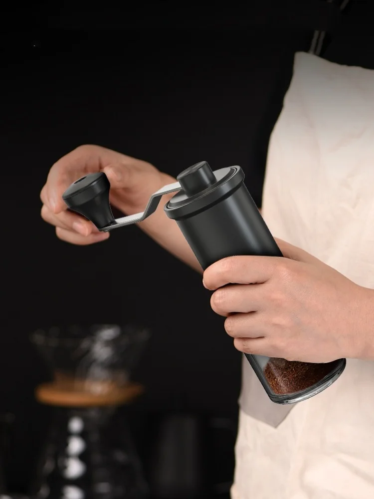 Description Picture 3 of itemManual Coffee Grinder Household Hand-Cranked Bean Grinder Ceramic Grinding Core Portable Small Coffee Tools with Cleaning Brush