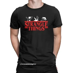 Strangle Things Brazilian Apparel Jiu Jitsu Bjj Martial Arts Tops T Shirts Men Pure Cotton Casual T-Shirts Manga Tees Gift