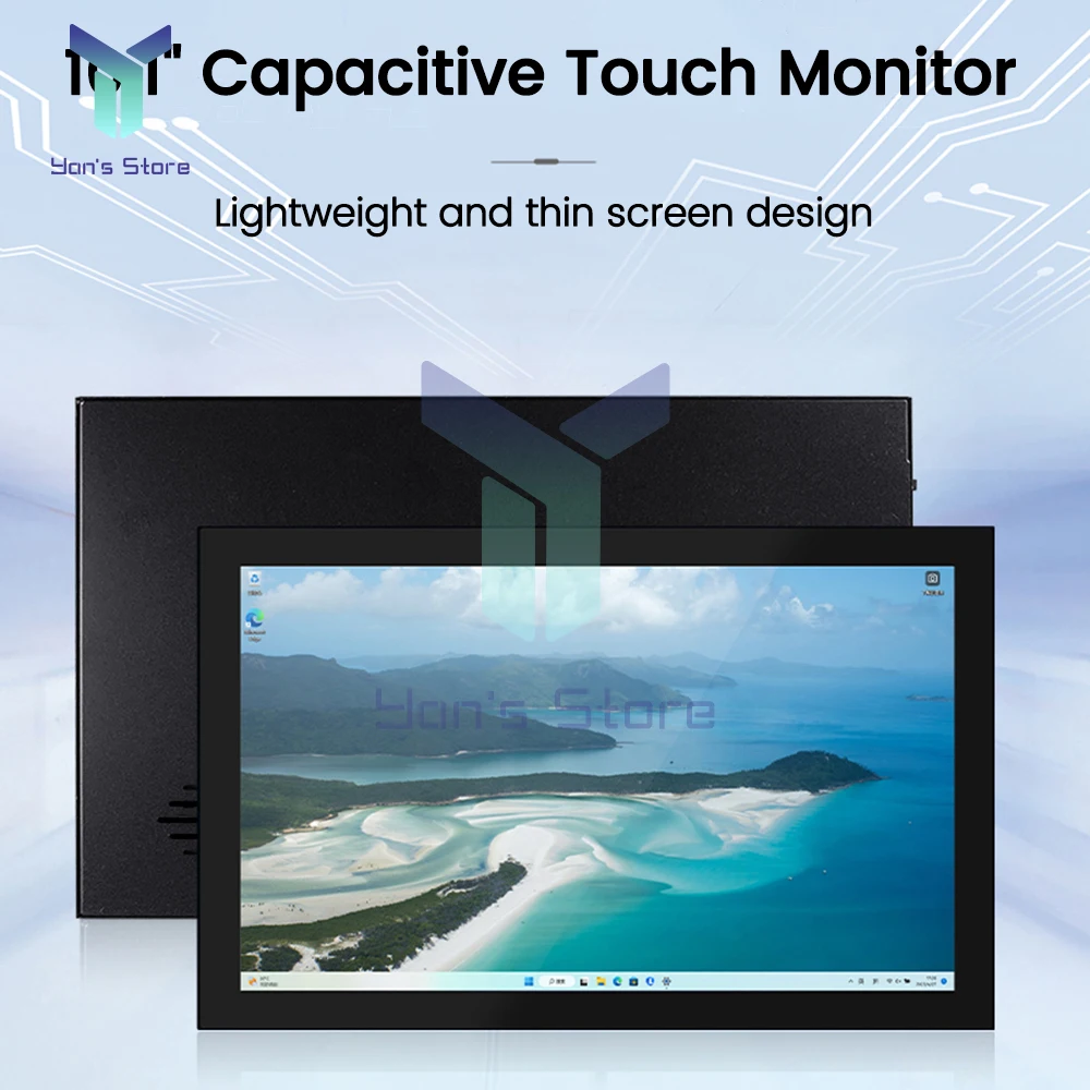 

10.1 Inch For Raspberry Pi Industrial Equipment PC Car Capacitive IPS Screen Digitizer Touch Screen Panel USB Driver Board 5V 2A