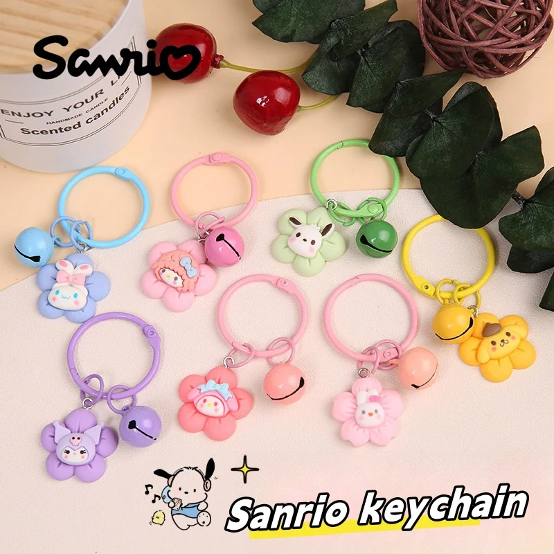 

Sanrio HelloKitty Keychain Kuromi Mymelody Cinnamoroll Pochacco Action Anime Figures Pendant Cute Car Backpack Ornaments Gifts