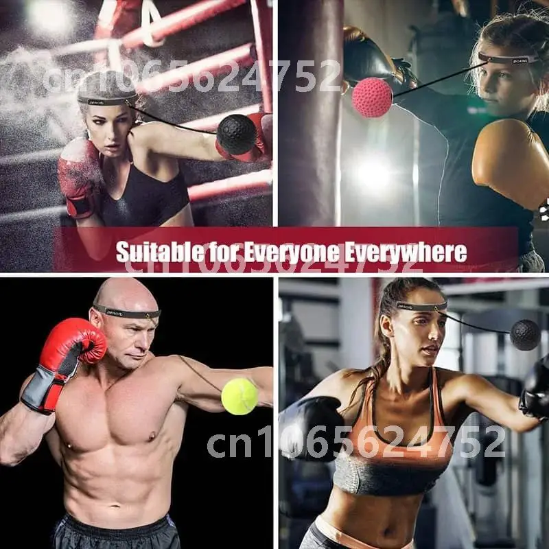 

Boxer Raising Reaction Force Hand Eye Training Set Stress Gym Boxing Muay Thai Exercise Ball Boxing Reflex Ball MMA Sanda