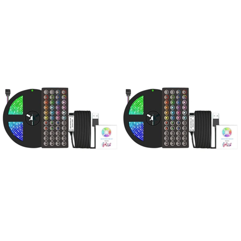 

LED Lights With Color Changing Music Sync RGB Lights 44 Infrared Remote Control LED Lights For Home Party 3.0M