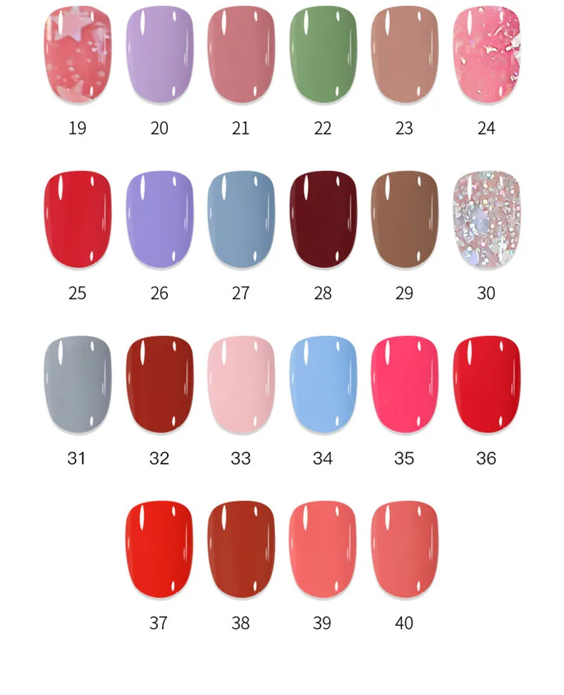 40 Colors Long Lasting Water Based Peelable Nail Polish Varnish_voghion.com