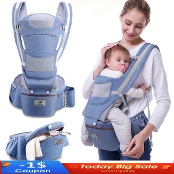 New 0-48 Month Ergonomic Baby Carrier Infant Baby Hipseat Carrier 3 In 1 Front Facing Ergonomic Kangaroo Baby Wrap Sling 1