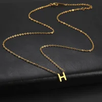 Unift Colliers avec lettres de l'alphabet pour femmes, pendentif, clavicule, chaîne, ras du cou, bijoux tendance, famille, nom Initial, accessoires, cadeau, A-Z 4