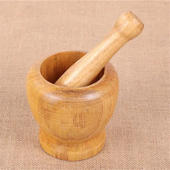 Wooden Mortar and Pestle Set 1