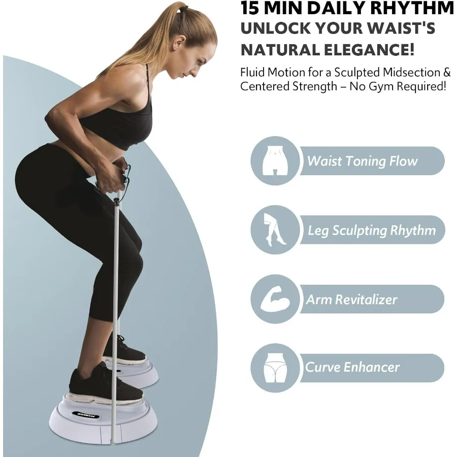 Waist Twisting Machine with Counter, Adjustable Waist Twister Board for Women Belly Fat, Twist Board for Exercise, Ab Twister Bo