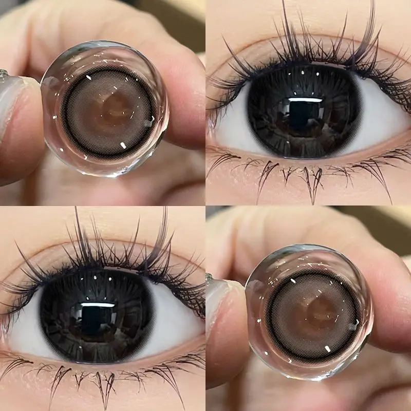 JeweLens Blue Cosmetic Contact Lenses with Black Pupil - 6-Month Wear, 1 Pair
