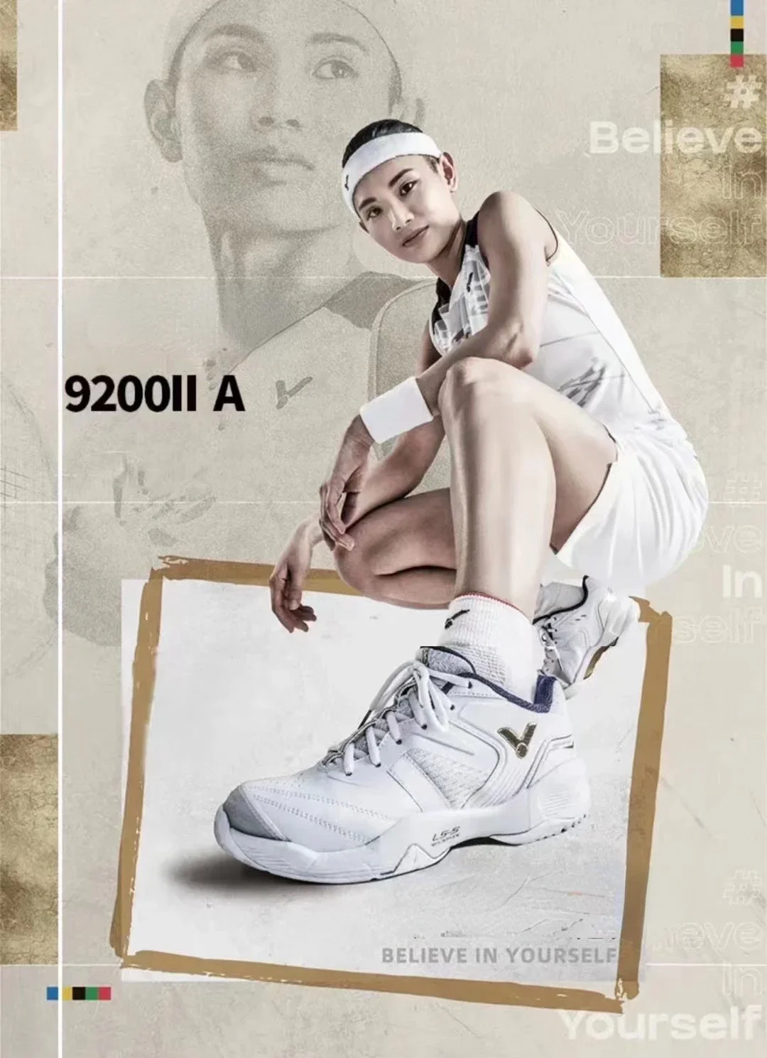 white golden Badminton Shoes original Victor For Men women cushion Non-slip Sport Sneakers boot tennis