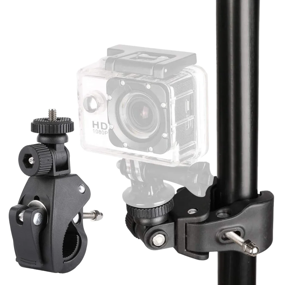 Support Guidon Vélo Universel 360° Rotatif 1/4" pour GoPro Hero 13 12 11