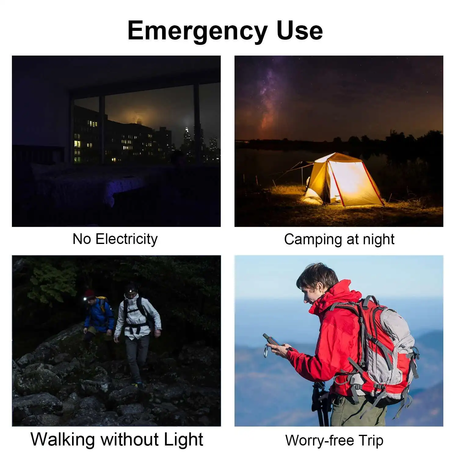 Xilecaly Waterproof Power Bank 20000Mah Dual USB Travel Outdoor Mobile Phone Charger Solar Powerbanks For Camping For iphone 16 4