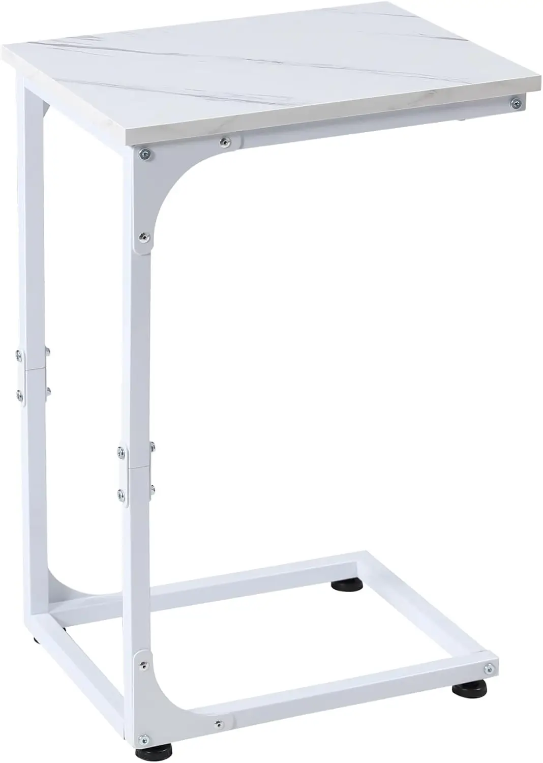 Side Table, for Couch, Bed, Chair, Living Room, Bedroom, Slides Under Sofa, Tray for Snack, Laptop, TV Dinner 2