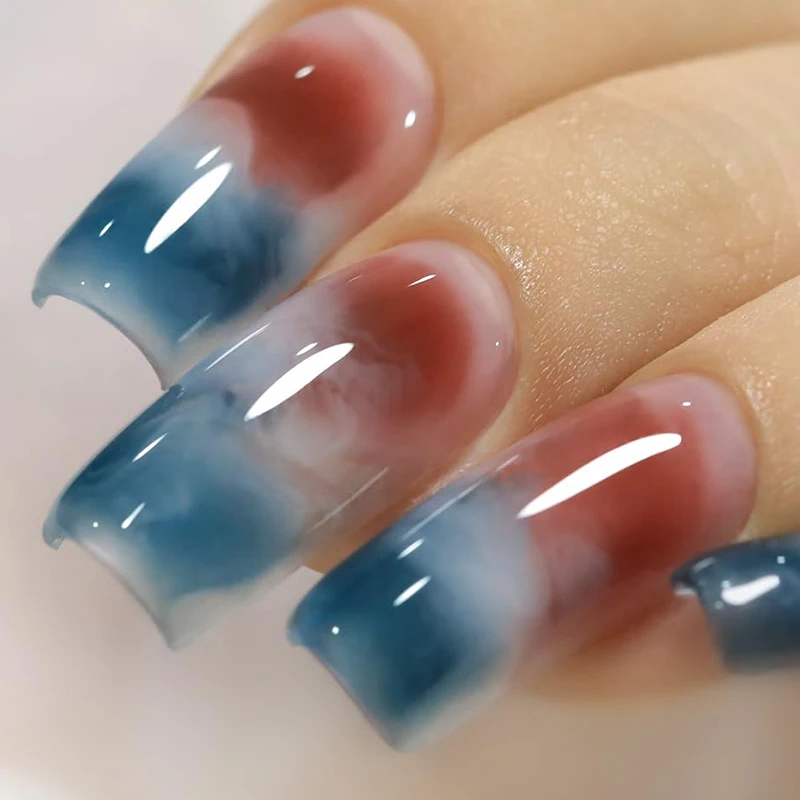 AWstorG 15ml Clear Blooming Base Gel Polish UV LED Soak Off Nail Art Polish For Spreading Effect Marble Gel Paint Varnish Top 6